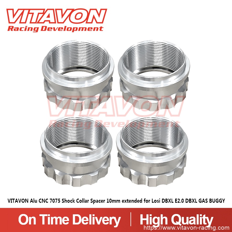 VITAVON Alu CNC 7075 Shock Collar Spacer 10mm extended for Losi DBXL E2.0 DBXL GAS BUGGY