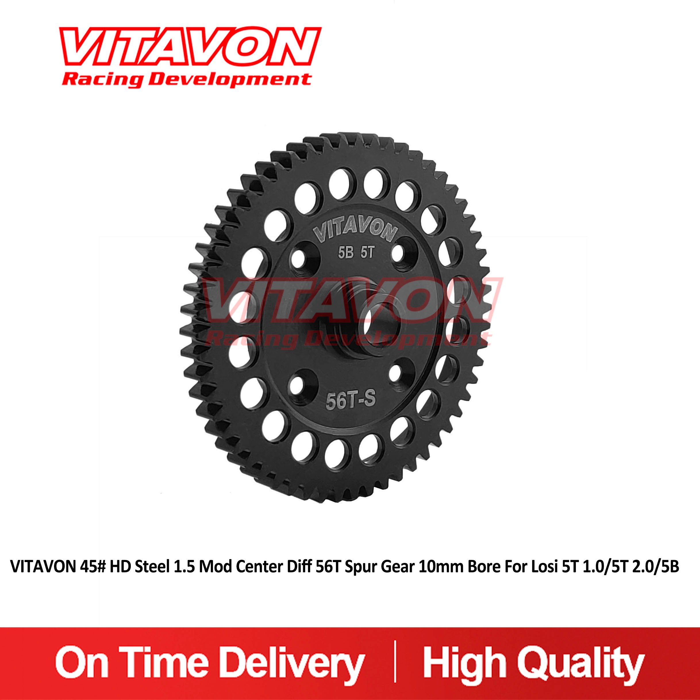 VITAVON HD 56T Center Diff Spur Gear for Losi 5T 5B