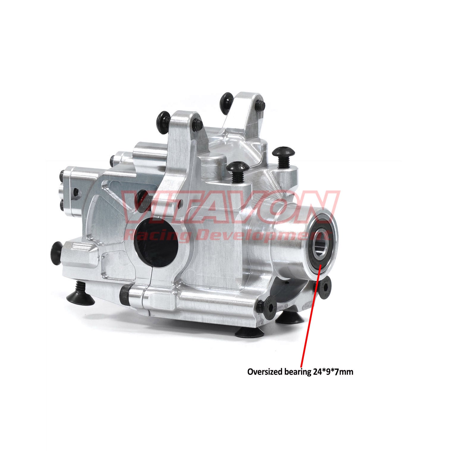 VitavonVITAVON CNC Alu7075 Front Bulkhead Diff Gear Box for Losi 1