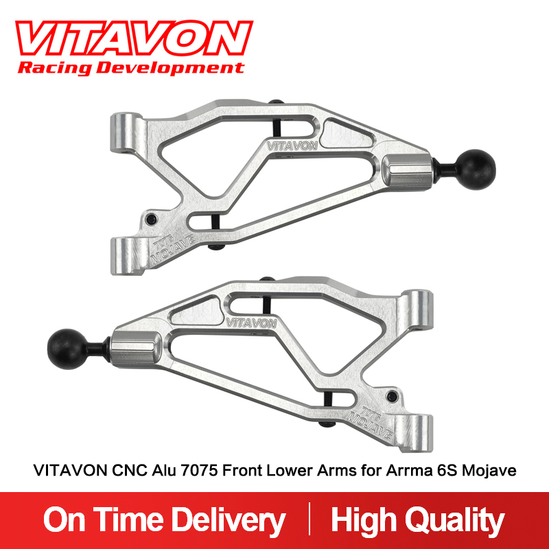VITAVON CNC Alu 7075 Mojave Front Lower Arms for Arrma 6S Mojave