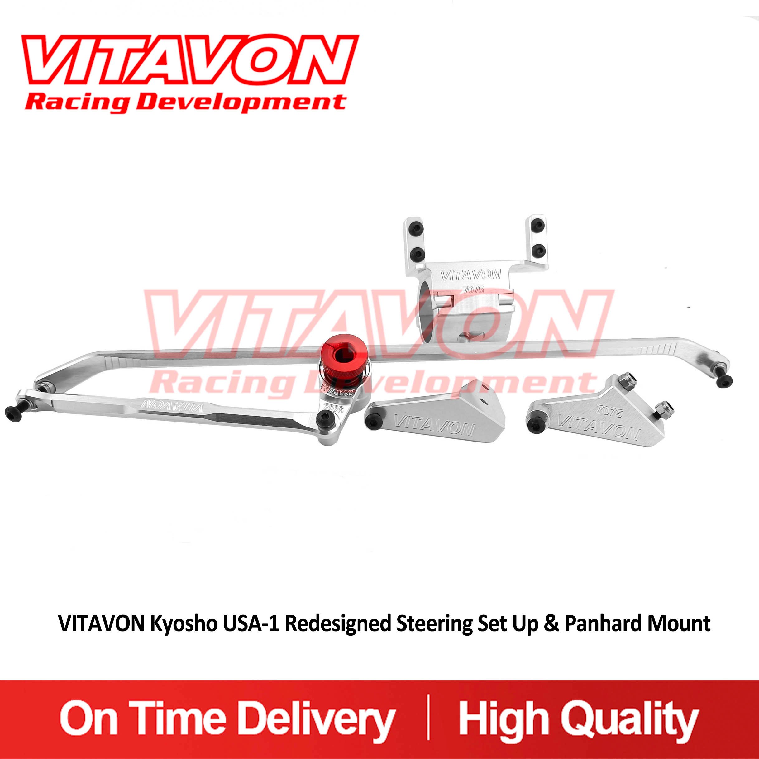 VITAVON  Kyosho USA-1 Redesigned Steering Set up & Panhard Mount