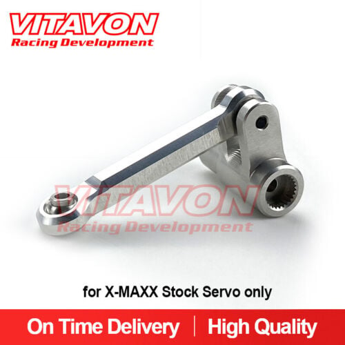 VITAVON CNC ALU7075 V1 Servo Horn & Steering link for X-MAXX XRT 25T Stock Servo 2085