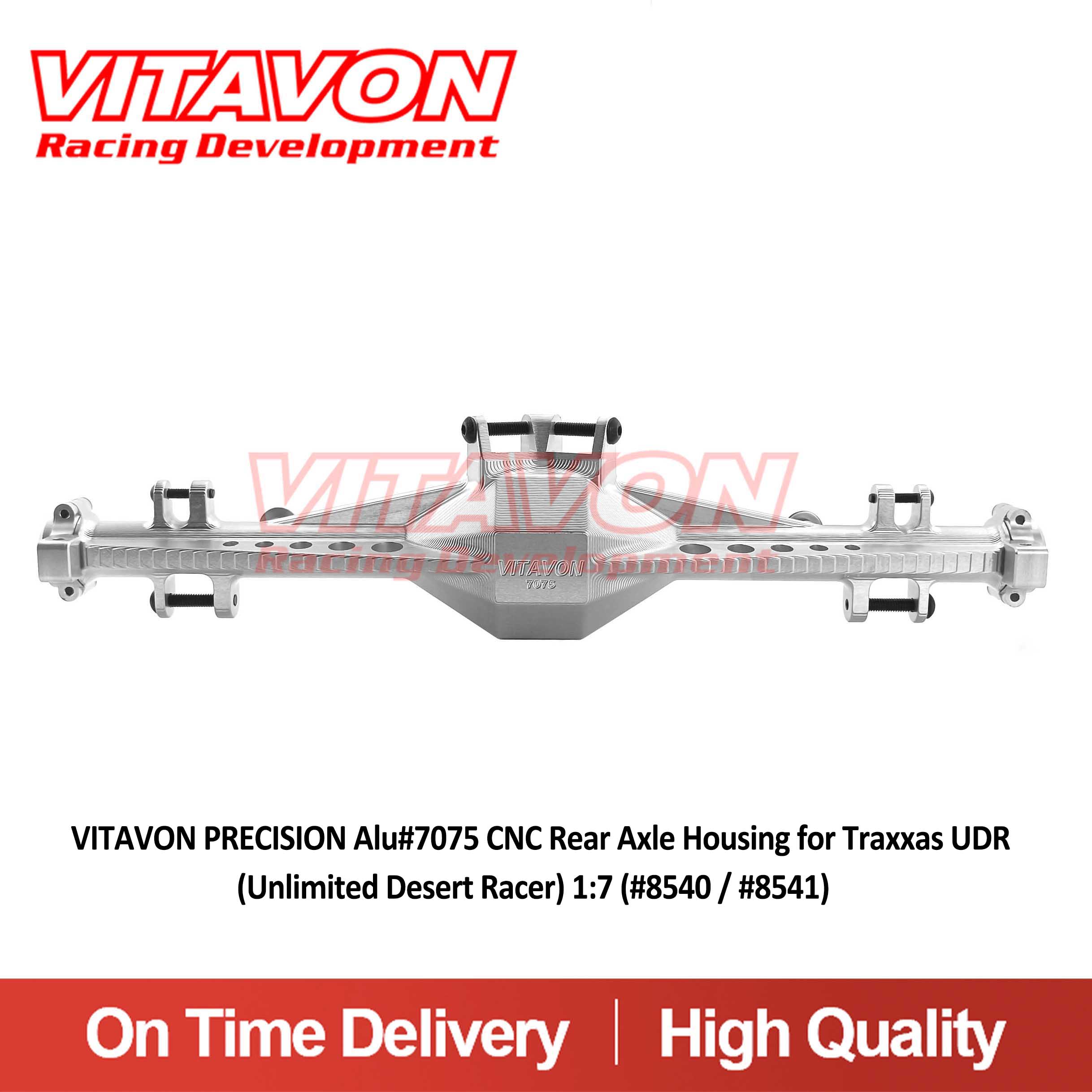  VITAVON PRECISION Alu#7075 CNC Rear Axle Housing for Traxxas UDR (Unlimited Desert Racer) 1:7 (#8540 / #8541)