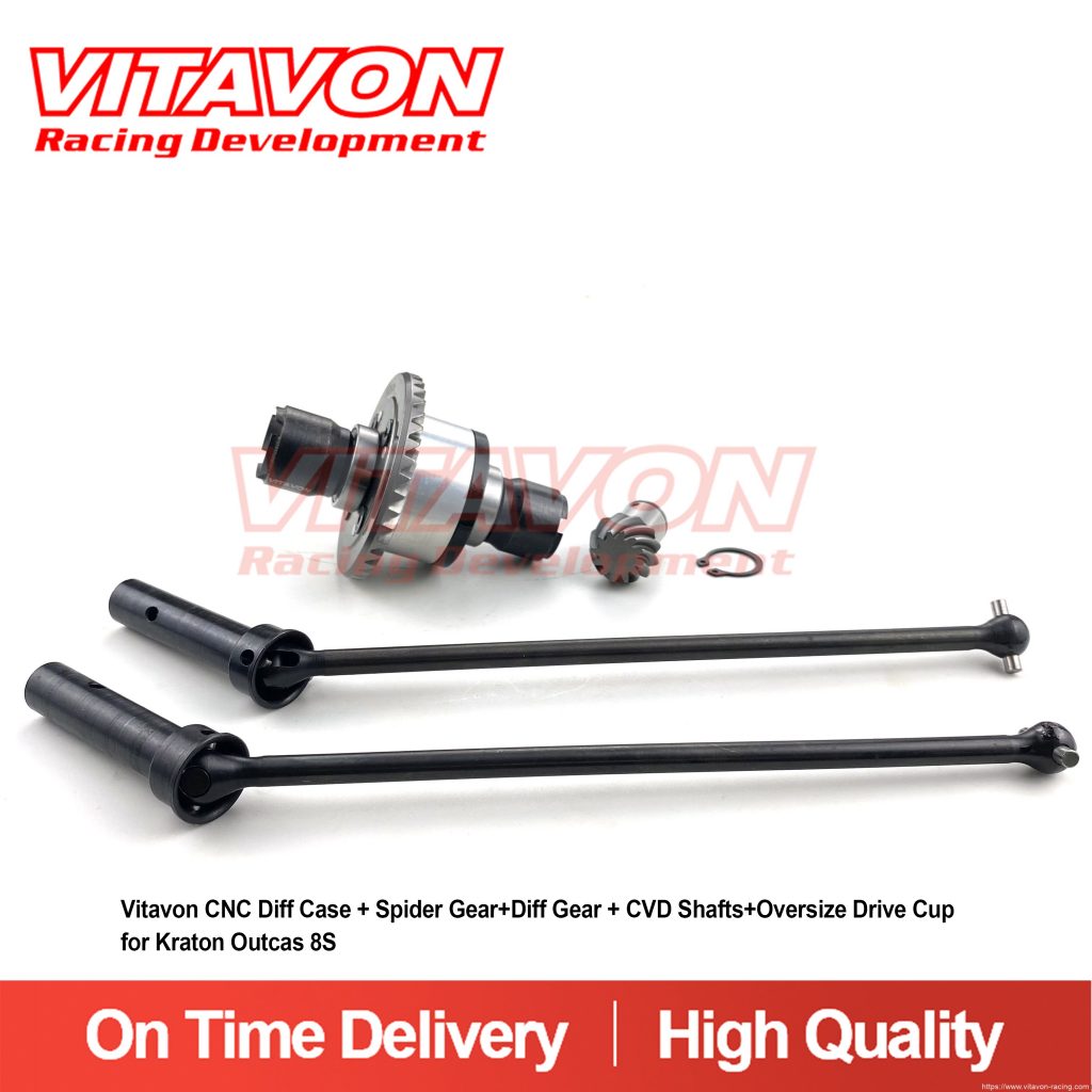 VitavonVitavon CNC Full Diff Case Set + Shaft Set for Kraton