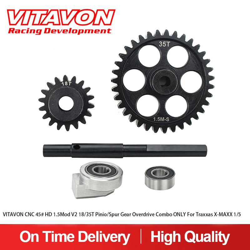 VitavonVITAVON CNC 45# HD 1.5Mod V2 Pinio/Spur Gear Overdrive