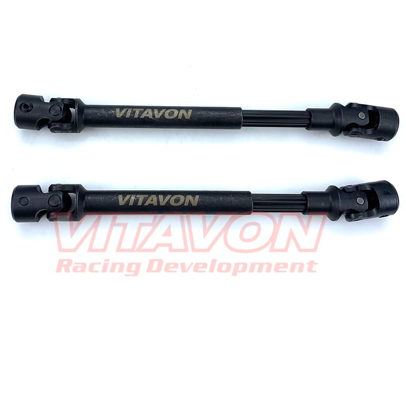 VITAVON HD Steel Front & Rear Drive Shaft for Axial SCX6 Jeep Wrangler Trail Honcho 1/6