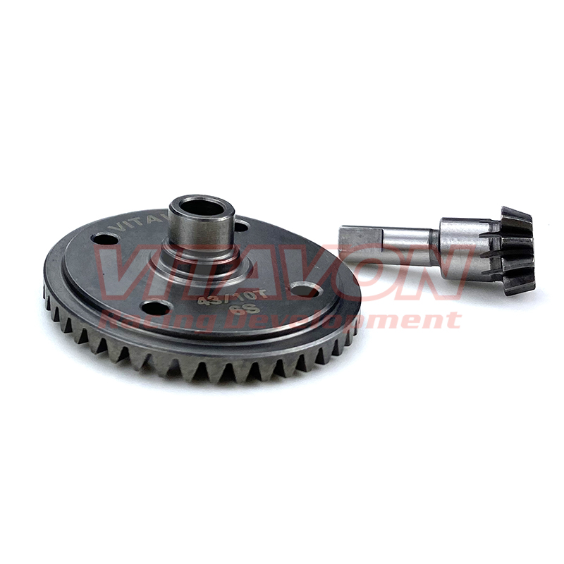 VITAVON Arrma 6S HD steel Ring & Pinion Spiral Cut Gear set 43/10T Ar310497 /498