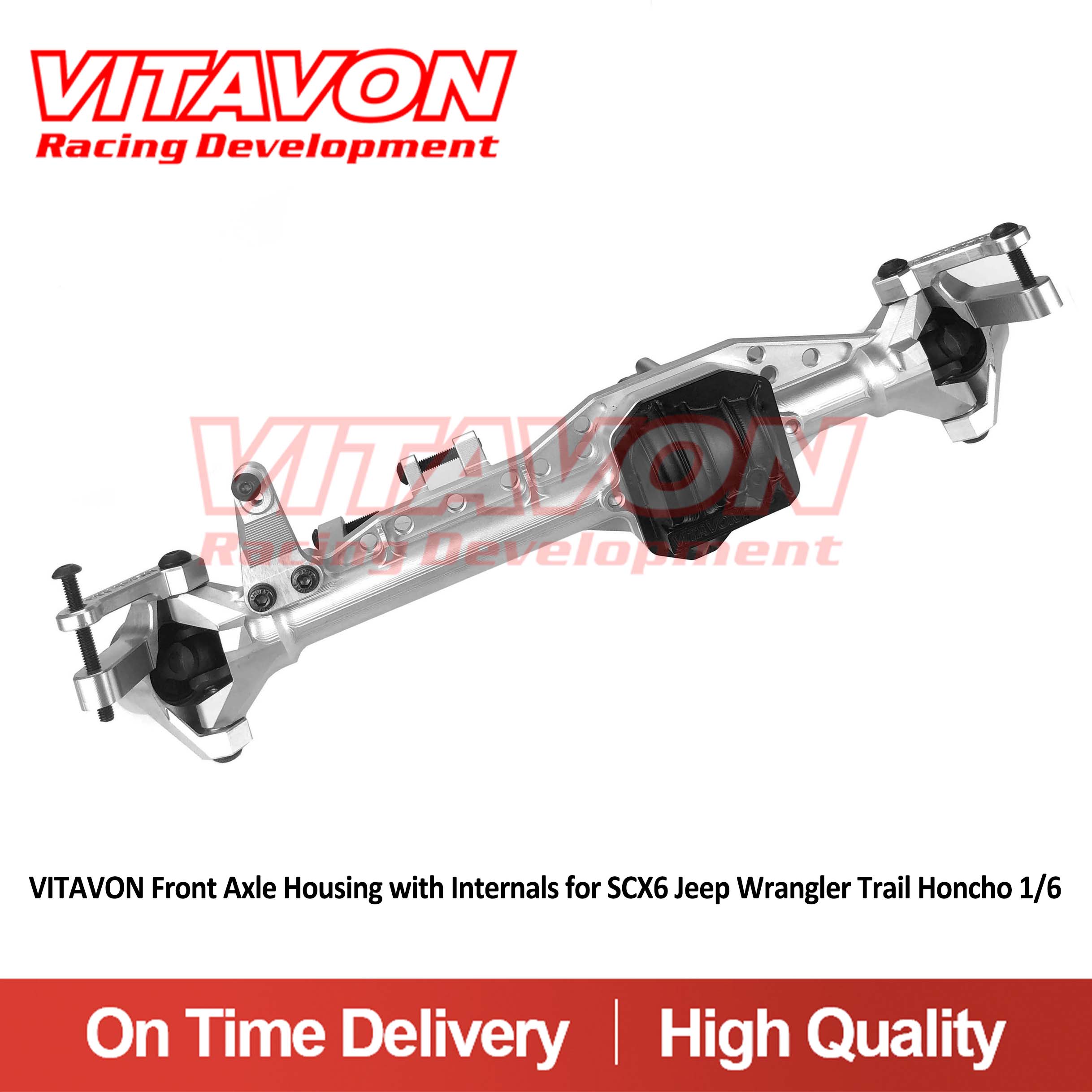 Vitavon Front Axle Housing with Internals for SCX6 Jeep Wrangler Trail Honcho 1/6