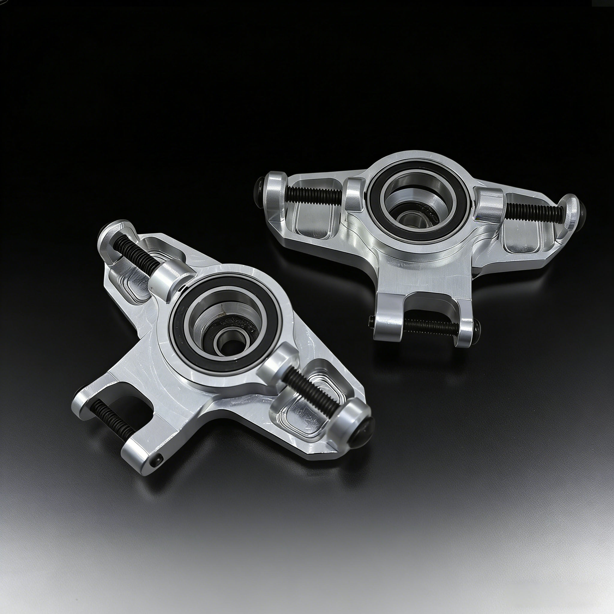 Vitavon CNC Alu7075 Front Steering Knuckle for Yikong YK4072V3 YK4073 1/7，Fits with Fms bronco and the fms rochobby ridge racer as well