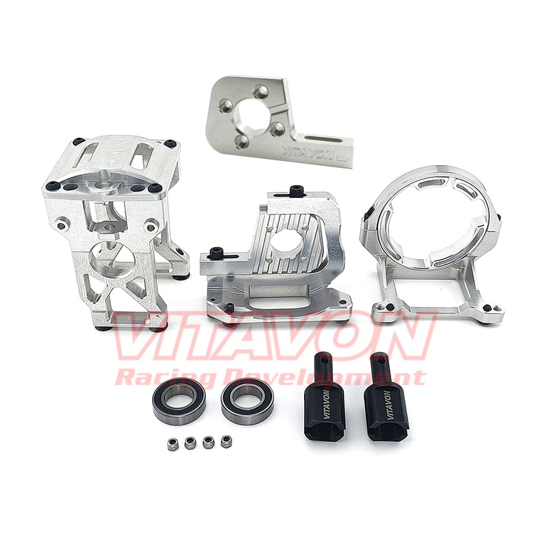 VITAVON CNC Alu7075 Fast Removed Center Diff Mount&Motor Mount & Motor Support For Losi 5ive T2.0, 5ive T V1, 5ive B