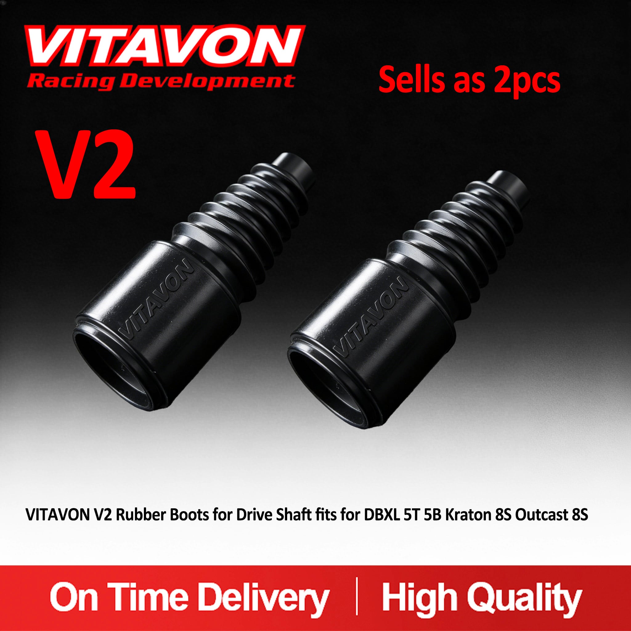 VitavonVitavon CNC Alu #7075 Front & Rear Shock Tower for Arrma