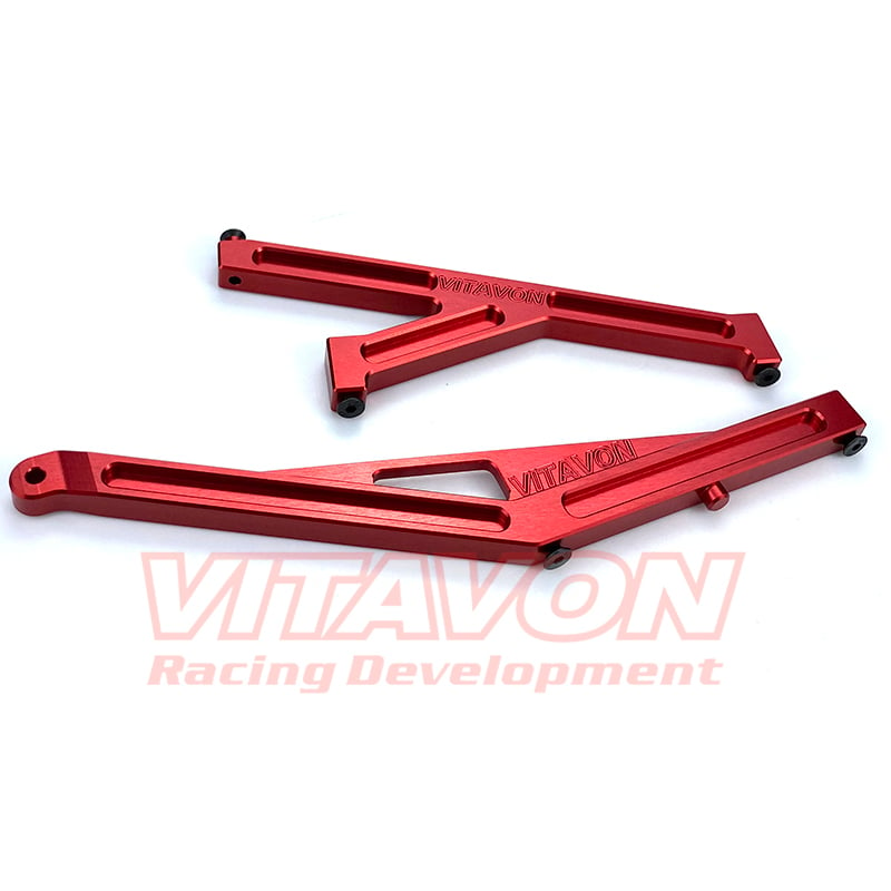 VITAVON CNC alu7075 Chassis Support Set Front&Rear for Losi LaserNut