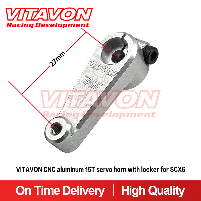 VITAVON CNC Aluminum 7075 15T Servo Horn With Locker for SCX6