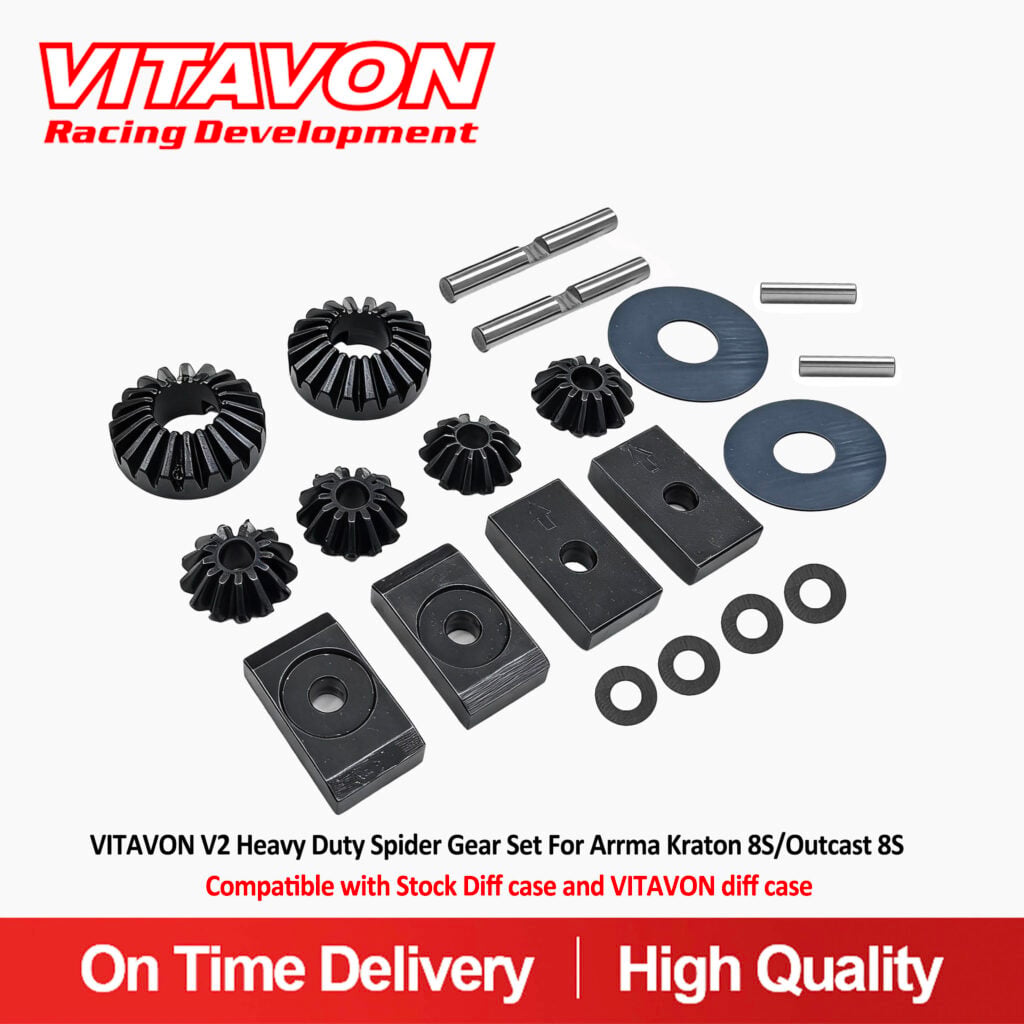 VITAVON ARRMA KRATON8S用パーツセット VitavonVITAVON CNC HD Spider Gear/Diff Gear Set for Arrma Kraton