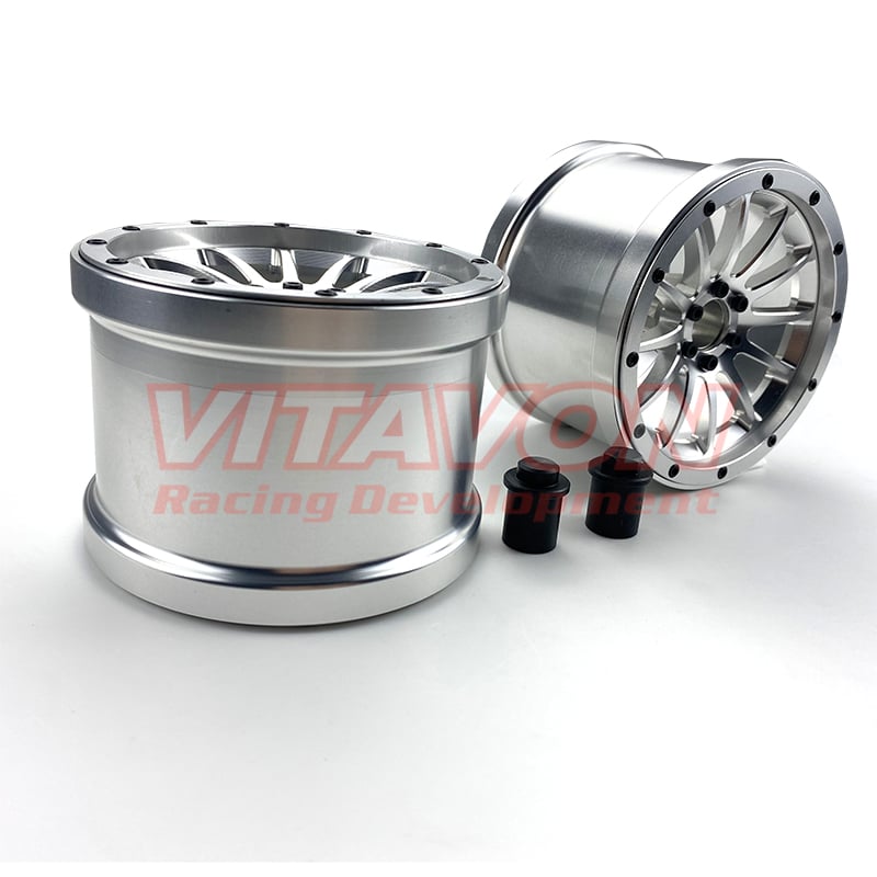 VITAVON CNC 3.8“ Bead Lock Wheel works for Maxx 1/10 Road Rage #1177 tire
