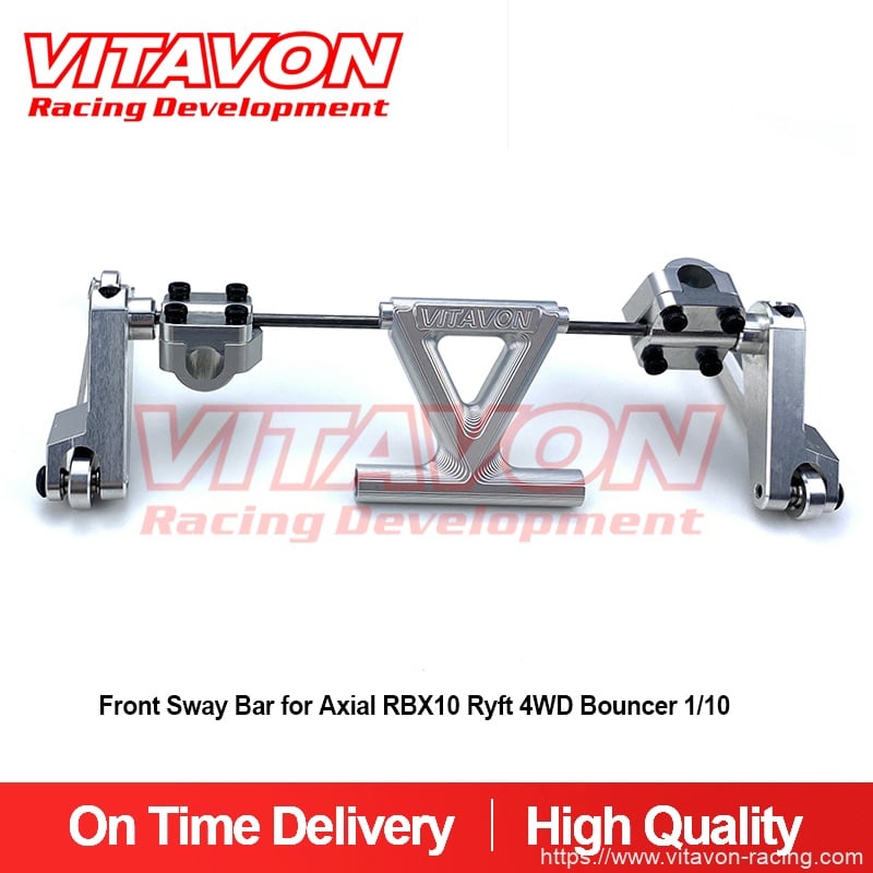 VITAVON CNC Alu7075 Front Sway Bar & Middle Piece for Axial RBX10 Ryft 4WD Bouncer 1/10