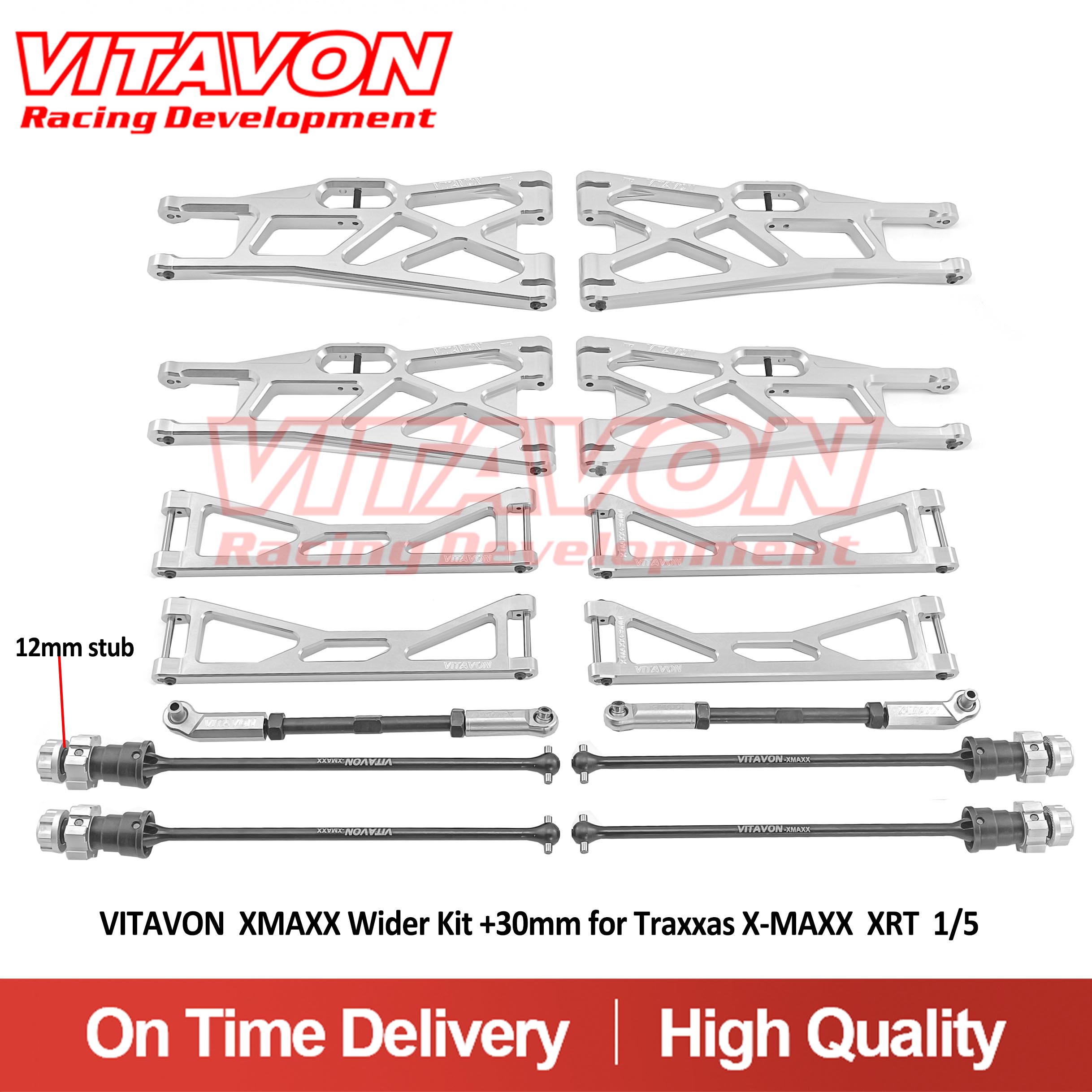 VITAVON  XMAXX Wider Kit +30mm for Traxxas X-MAXX  XRT  1/5