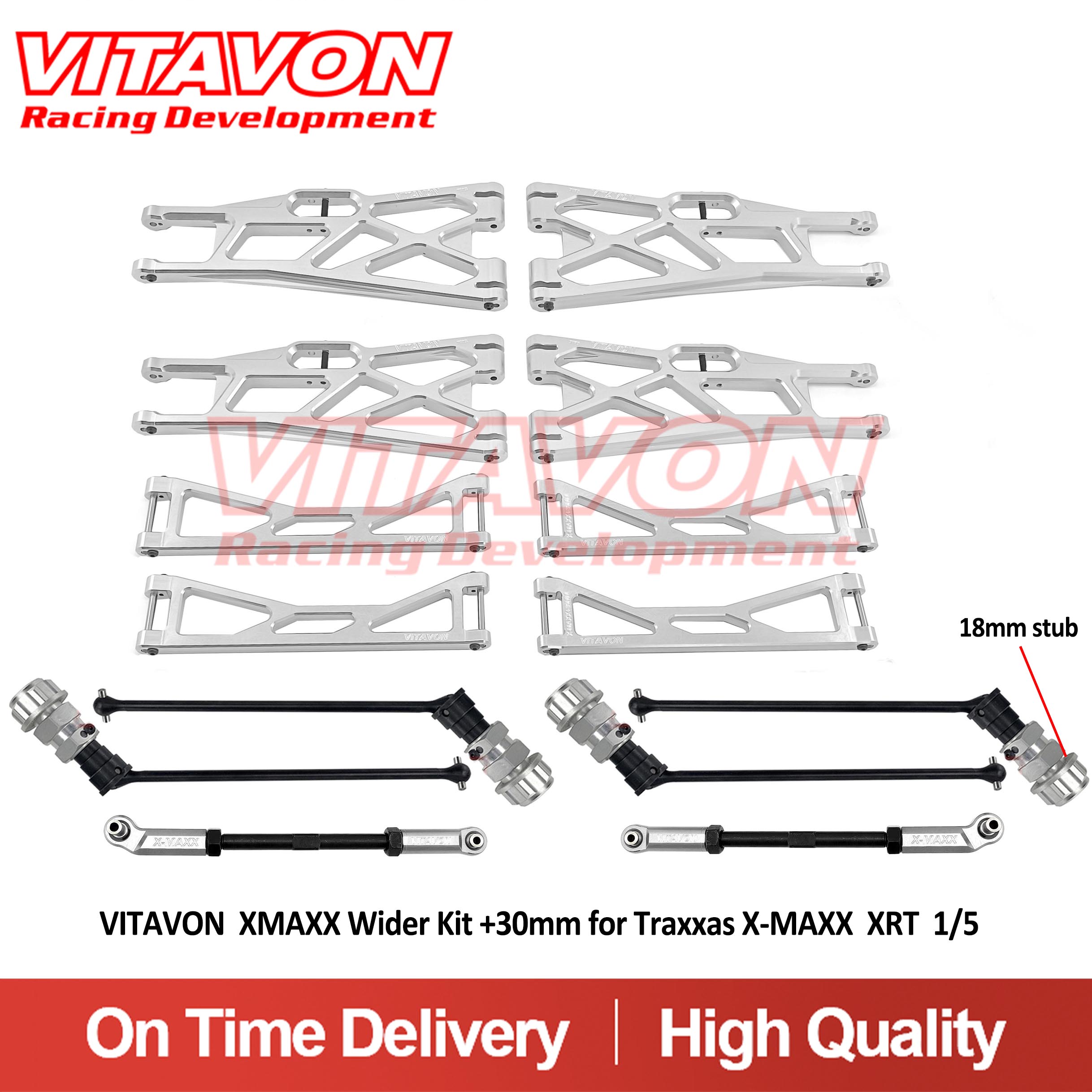 VITAVON  XMAXX Wider Kit +30mm for Traxxas X-MAXX  XRT  1/5