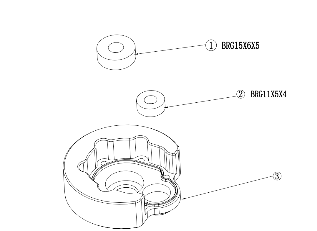 VITAVON CNC Brass portal cover for Axial RBX10 Ryft