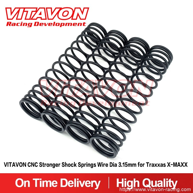 VITAVON CNC Stronger Shock Springs Wire Dia 3.15mm for Traxxas X-MAXX