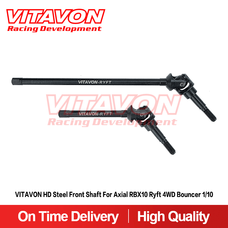 VITAVON HD steel Front Shaft for Axial RBX10 Ryft 4WD Bouncer 1/10