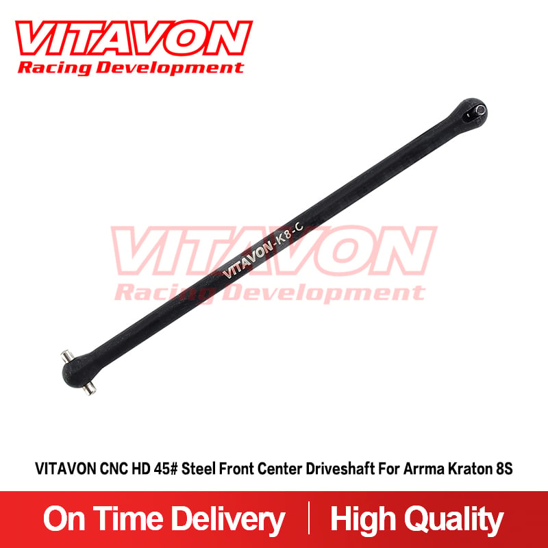 VITAVON CNC HD 45# Steel Front Center Driveshaft for Arrma Kraton 8S