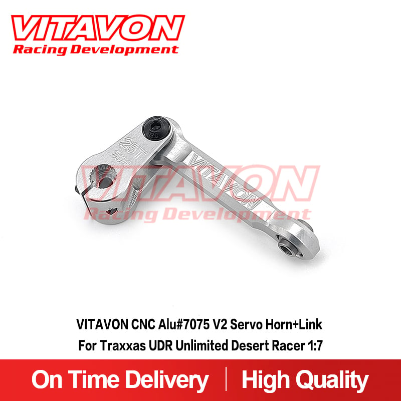 VITAVON CNC Alu#7075 V2 Servo Horn+Link For Traxxas UDR Unlimited Desert Racer 1:7
