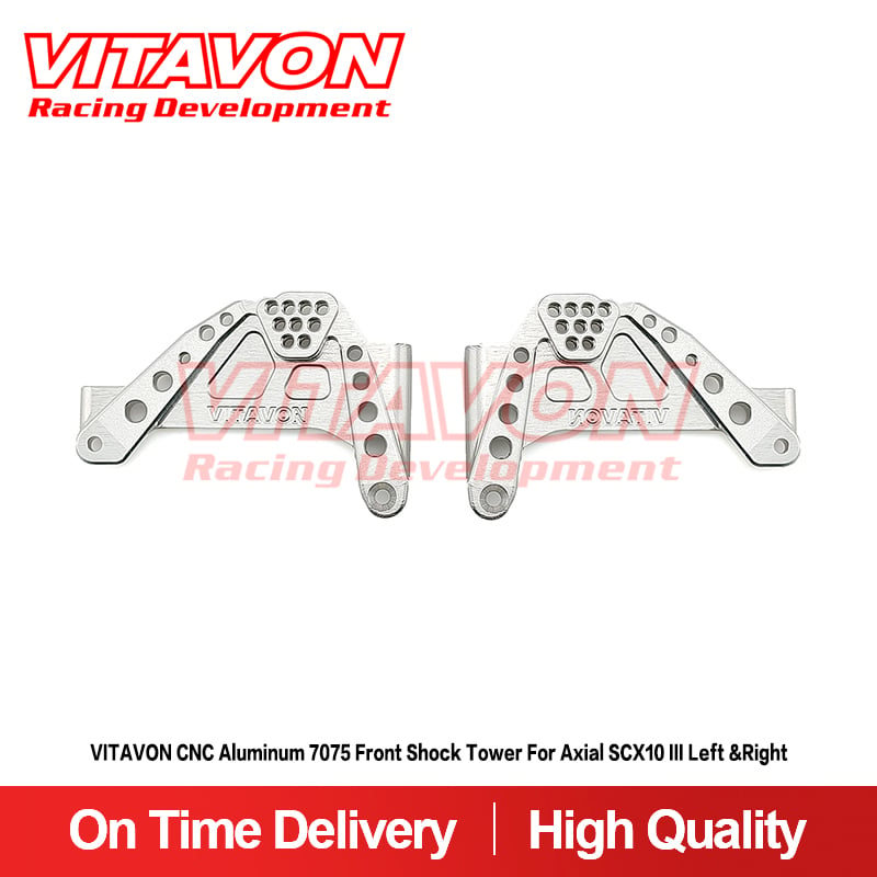 VITAVON CNC Aluminum 7075 Front shock tower for Axial SCX10 III left &right