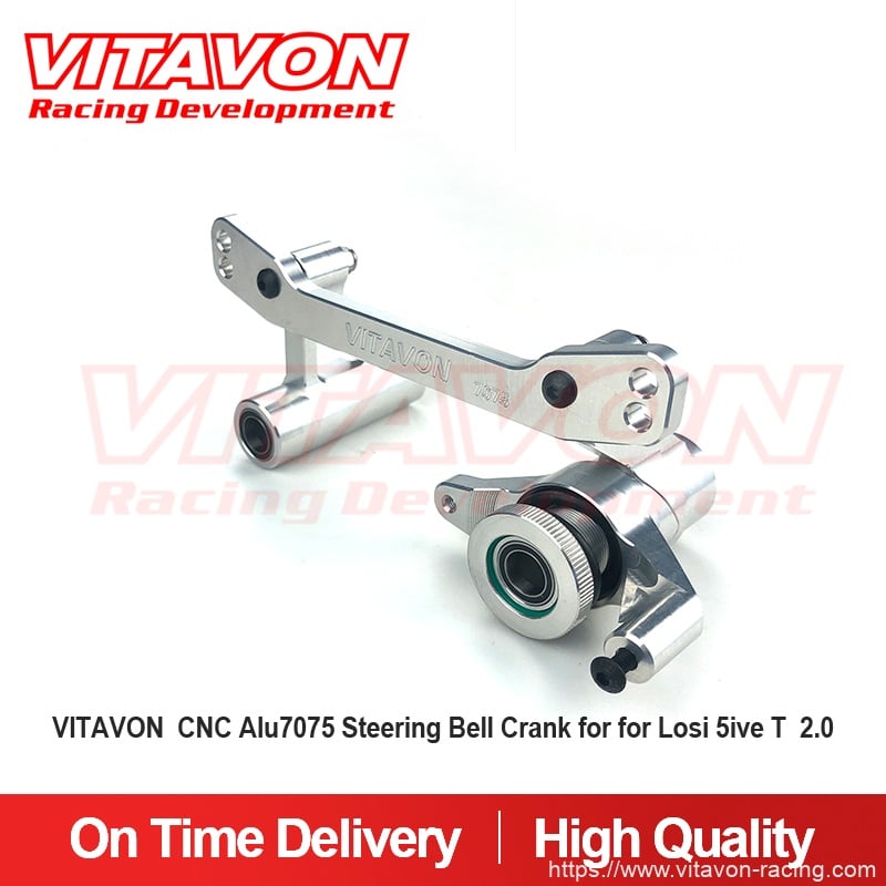 VITAVON CNC Alu7075 Steering Bell Crank for Losi 5ive T 2.0