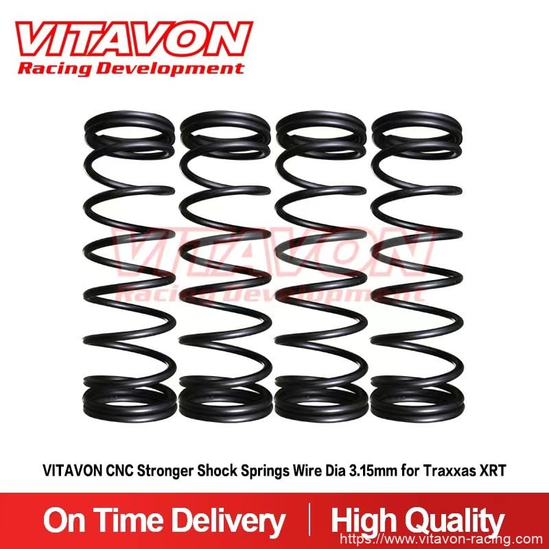 VITAVON CNC Stronger Shock Springs Wire Dia 3.15mm for Traxxas XRT (4)