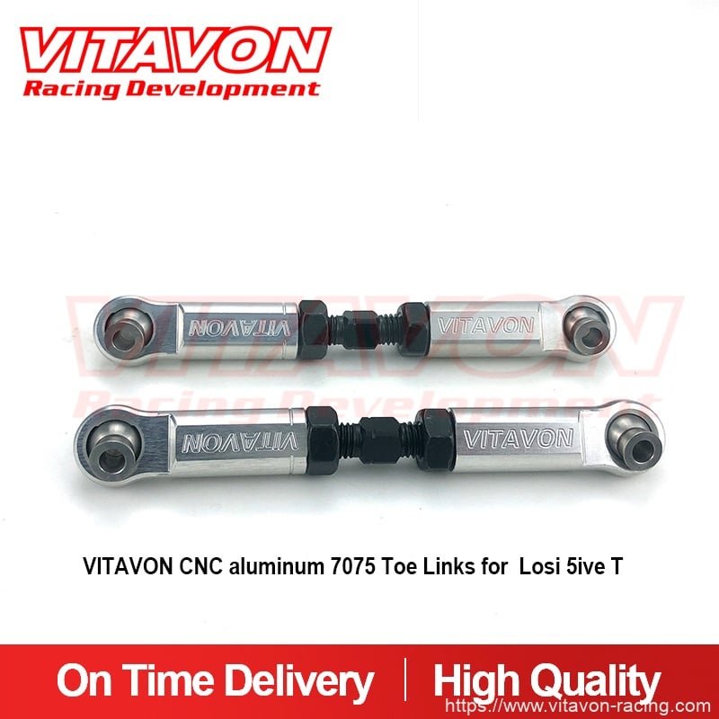 VITAVON CNC aluminum 7075 Toe Links for  Losi 5ive T