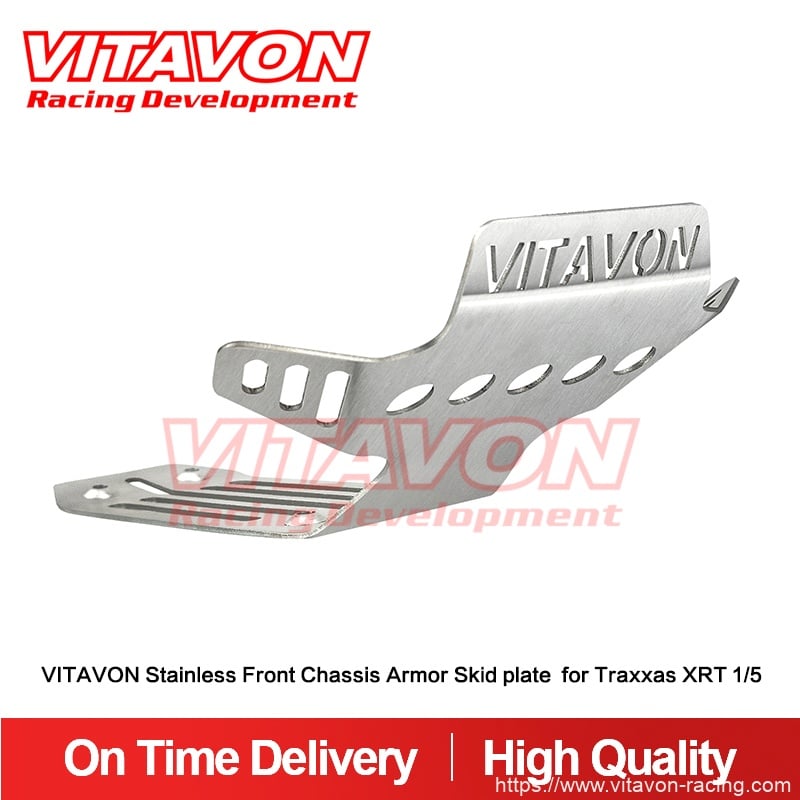 VITAVON Stainless Front Chassis Armor Skid plate  for Traxxas XRT 1/5