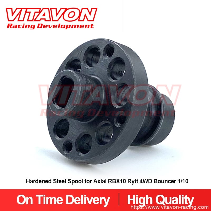 VITAVON  CNC 45# Hardened Steel Spool for Axial RBX10 Ryft 4WD Bouncer 1/10