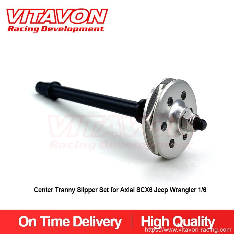 VITAVON CNC Alu7075 Center Tranny Slipper Set for Axial SCX6 Jeep Wrangler Trail Honcho1/6