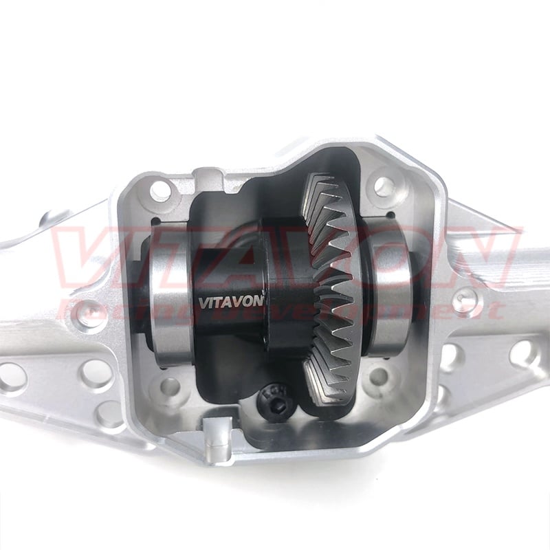 Vitavon CNC 7075 Rear Steering Axle Housing With Internals for SCX6 Jeep Wrangler Trail Honcho 1/6