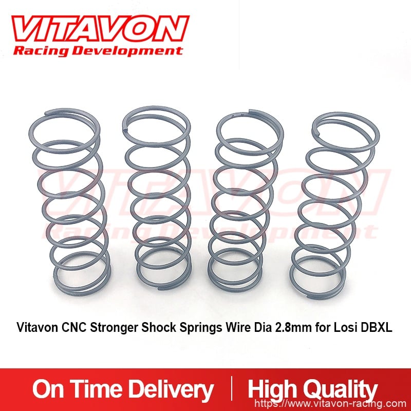 Vitavon CNC Stronger Shock Springs Wire Dia 2.8mm for Losi DBXL