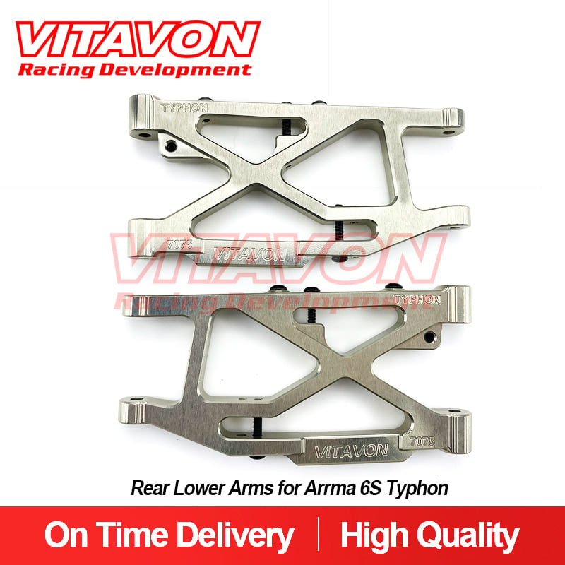 Vitavon CNC Aluminum 7075 Rear Lower Arms for Arrma 6S Typhon
