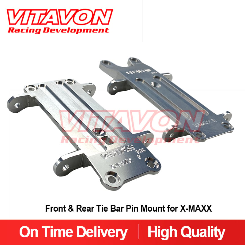 VITAVON Aluminum #7075 Front Rear Tie Bar Pin Mount for X-MAXX XRT 1/5