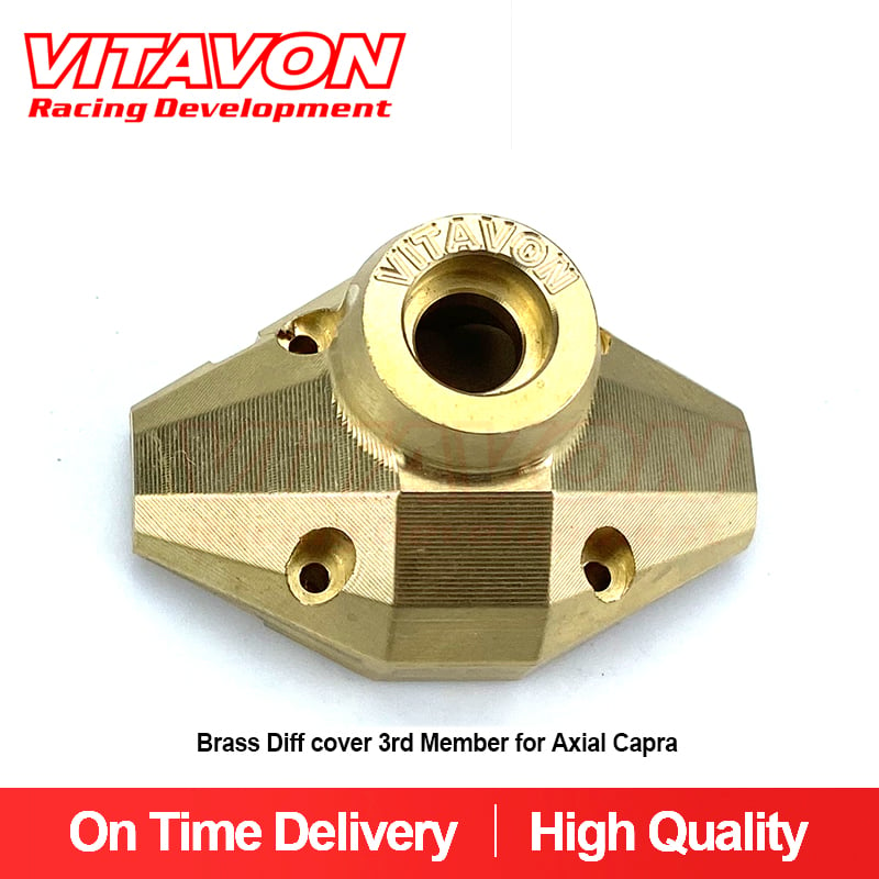 VITAVON Capra CNC Brass Diff cover 3rd Member for Axial Capra sells a one piece