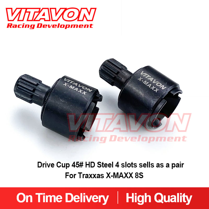 VITAVON Drive Cup 45# HD Steel 4 slots sells as a pair For X-MAXX  XRT 8S