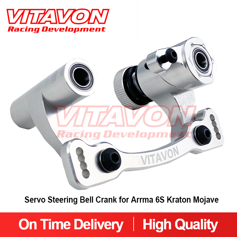 Vitavon Arrma 6S CNC 7075# Servo Steering Bell Crank for Kraton Mojave Typhon