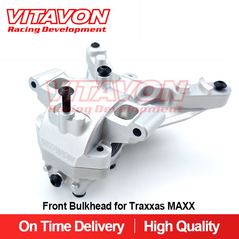 VITAVON CNC Redesign Front Bulkhead for Traxxas MAXX 8920 aluminum#7075