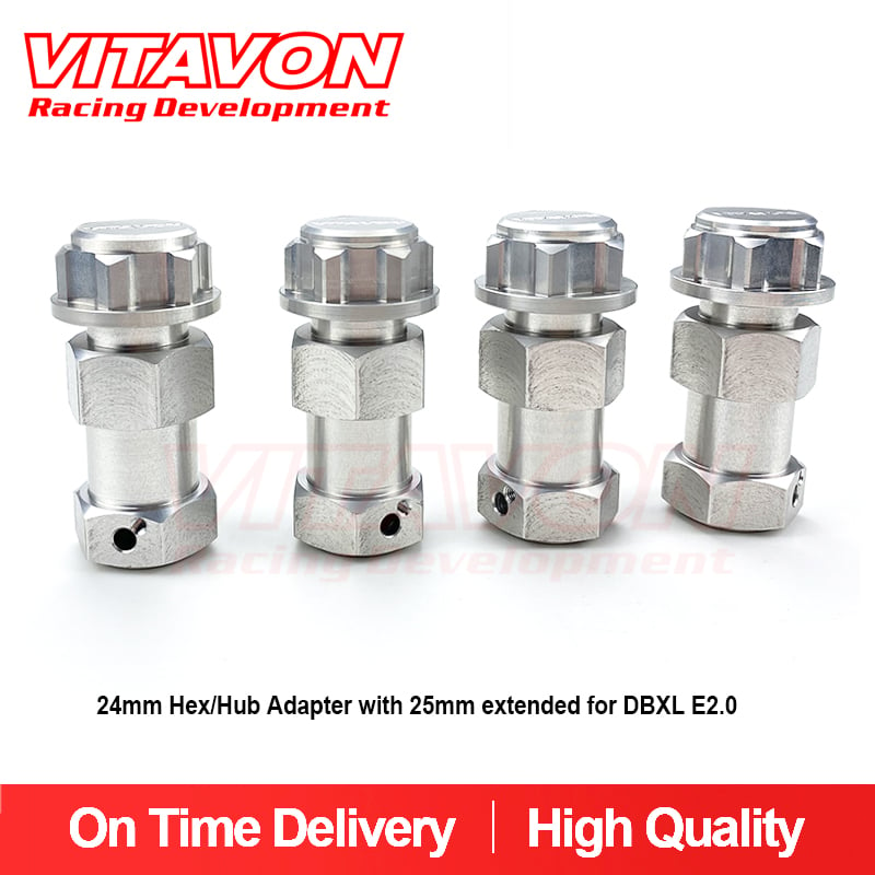 Vitavon DBXL E2.0 CNC Aluminum7075 24mm Hex/Hub Adapter with 25mm extended