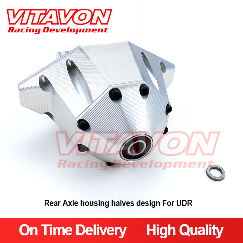 VITAVON Alu CNC V2 Rear Axle housing halves design For UDR Traxxas 1:7