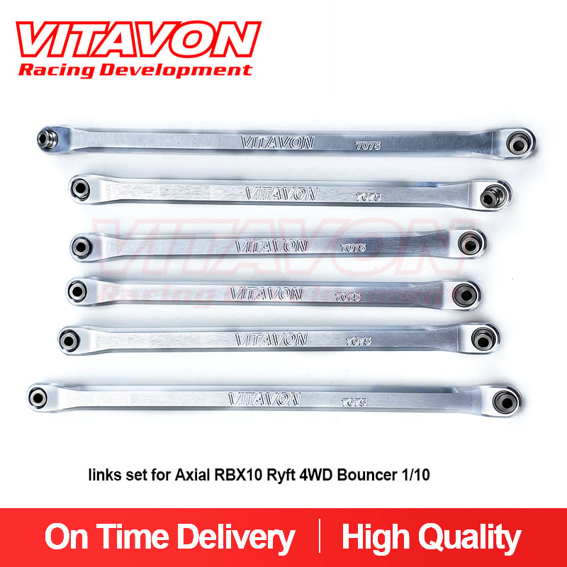 VITAVON CNC Aluminum7075 links set for Axial RBX10 Ryft 4WD Bouncer 1/10