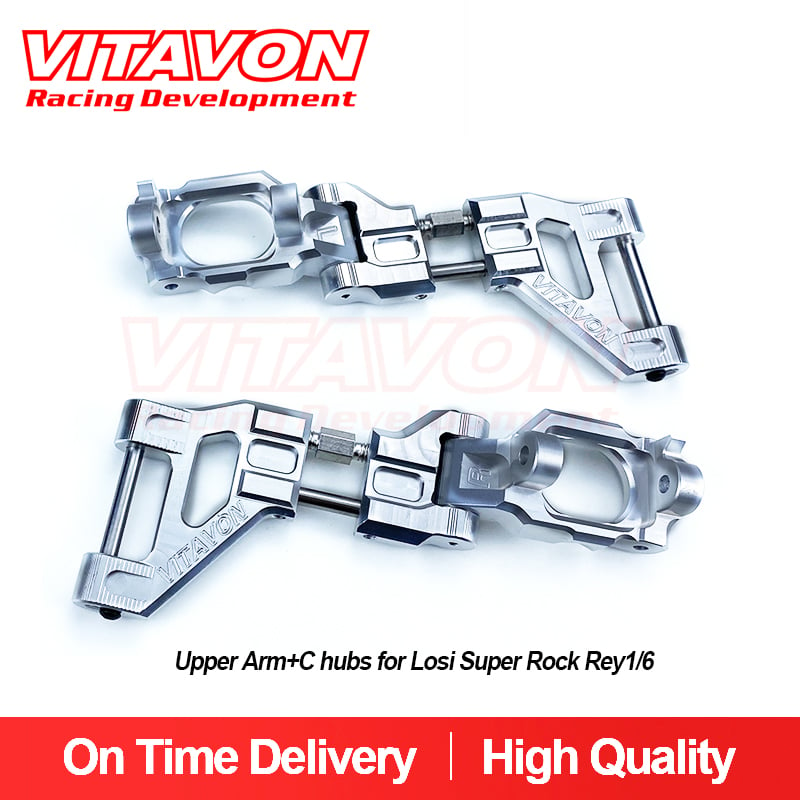 VITAVON CNC Alu7075 Upper Arm+C hubs For Losi Super Rock Rey 1/6