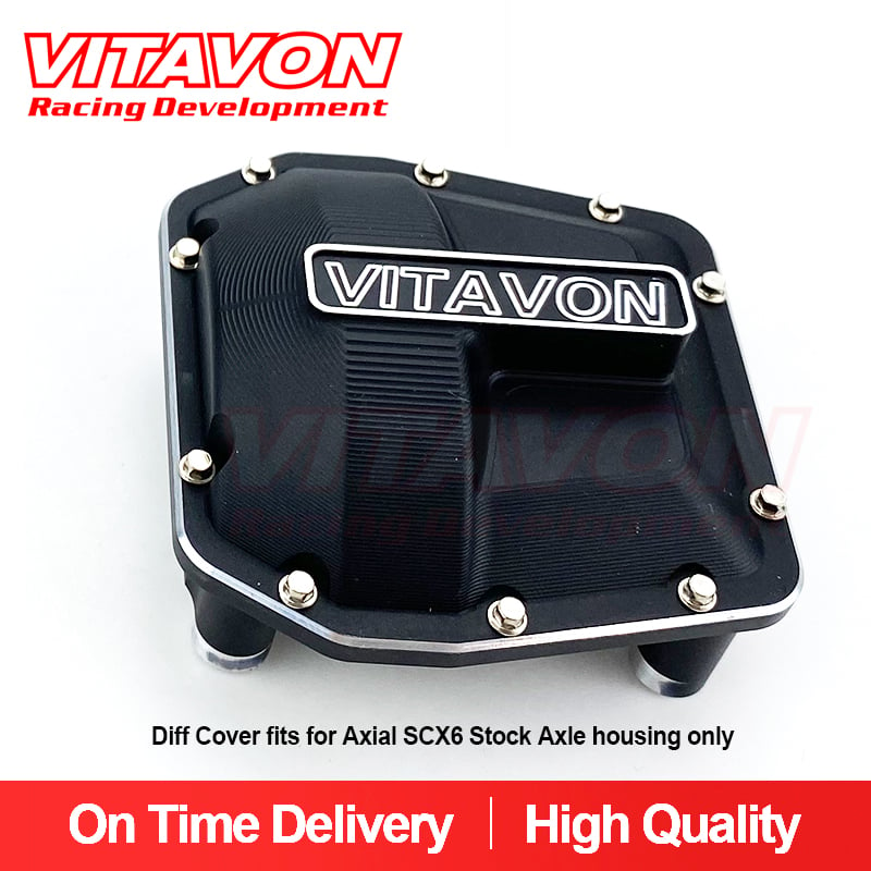VITAVON CNC Alu#7075 Diff Cover fits for Axial SCX6 Stock Axle housing only