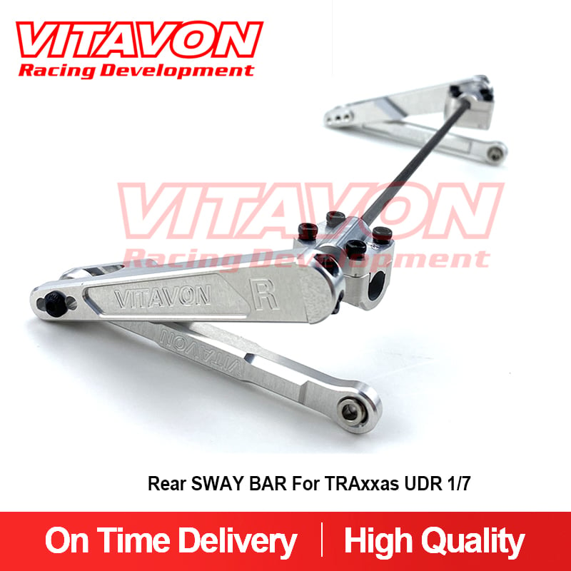 VITAVON REDESIGNED CNC Aluminum7075 Rear SWAY BAR For TRAxxas UDR 1/7