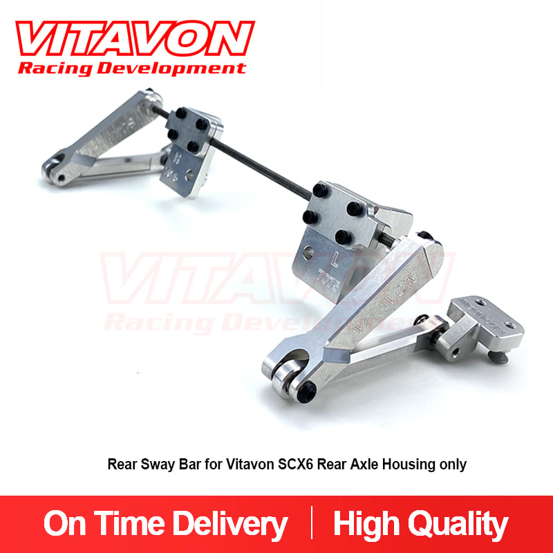 VITAVON SCX6 Wrangler CNC Alu7075 V1 Rear Sway Bar works with Vitavon Rear Axle Housing only