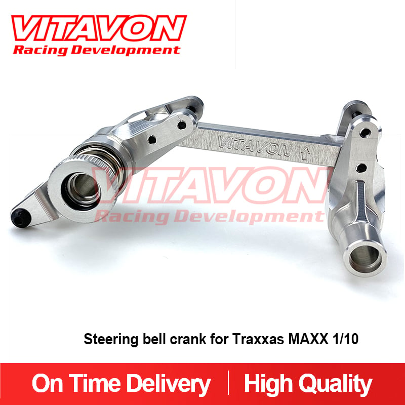 VITAVON CNC Aluminum7075 Steering bell crank for Traxxas MAXX 1/10